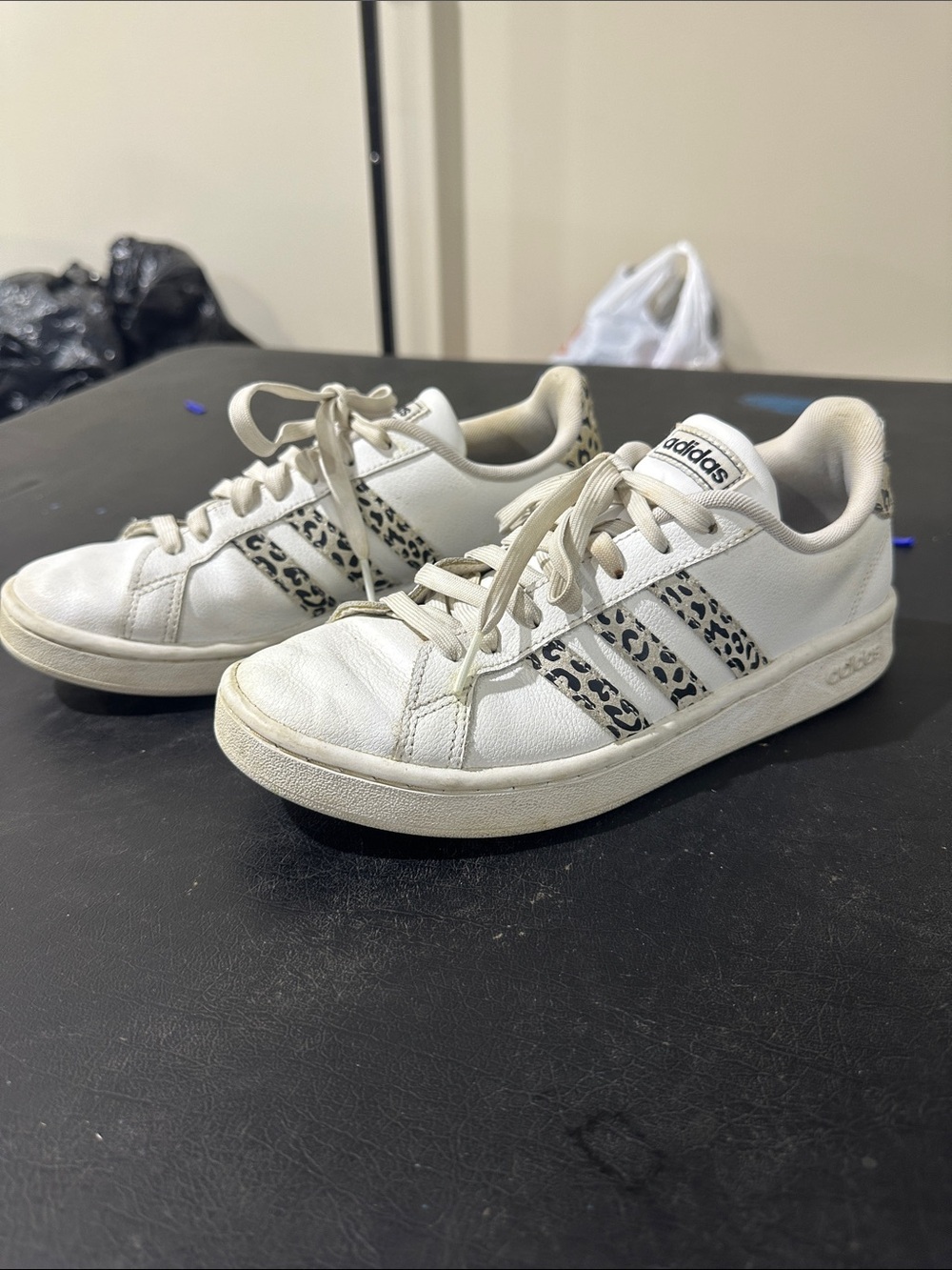Adidas leopard print sneakers women’s size 8